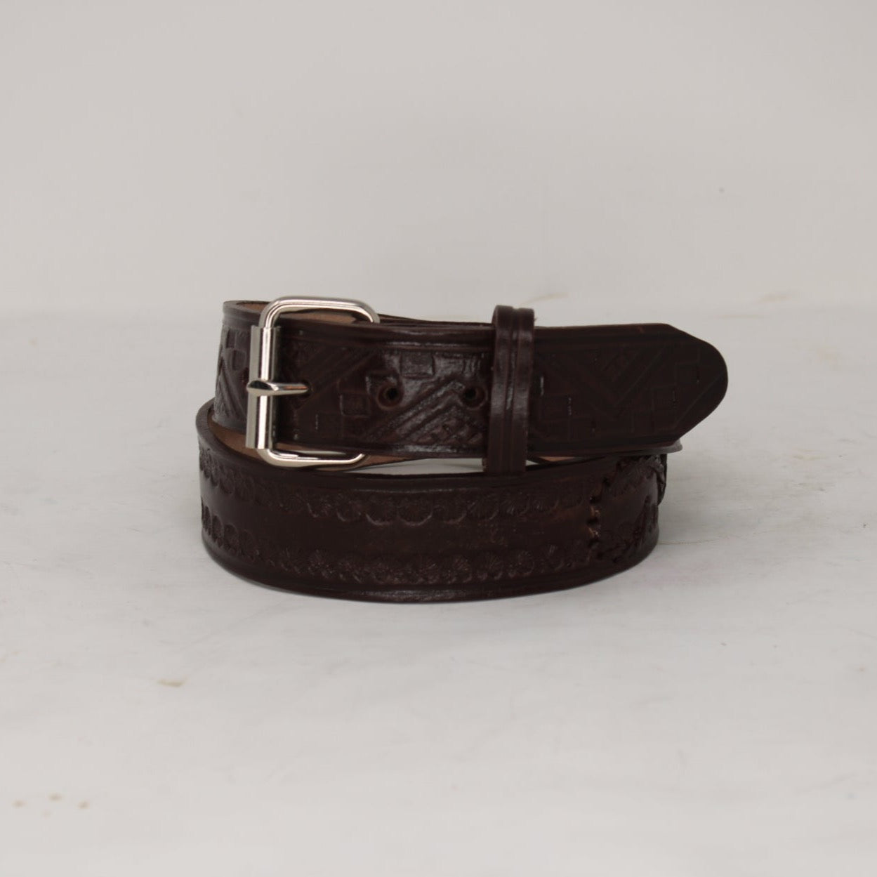 "Mustache" Leather Belt
