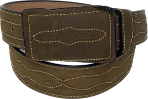 Alvin Embroidered Leather Belt