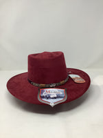 Load image into Gallery viewer, &quot;Fran&quot; Round Crown Suede Hat
